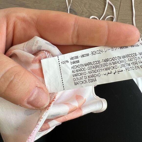 Zara Women's Floral Print Spaghetti Strap Dress Size Large - Picture 4 of 5